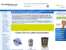 Tablet Screenshot of glucosemeters4u.com